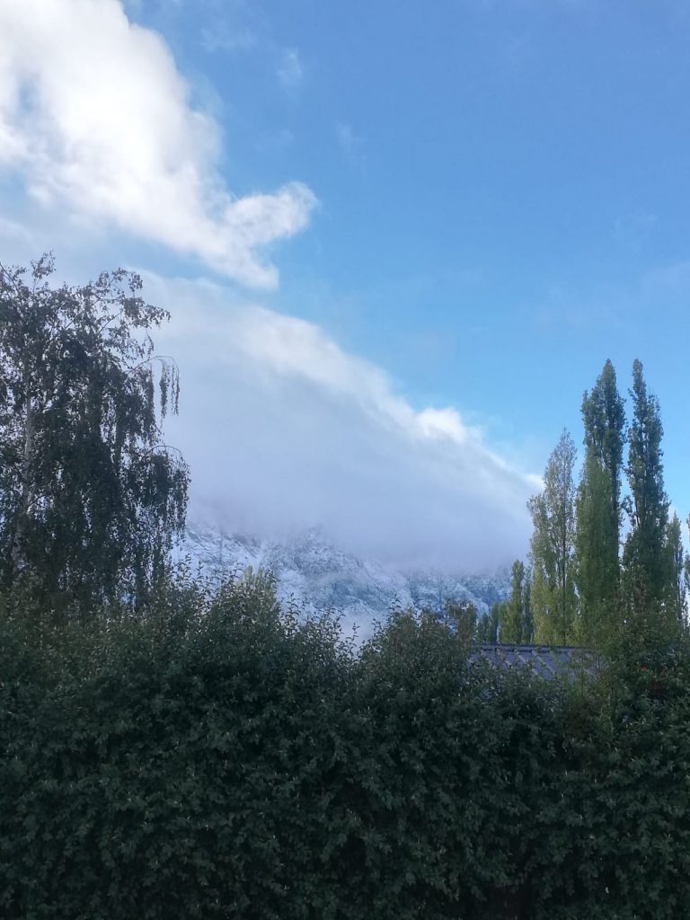 Imagen de la cordillera desde San martin de los Andes