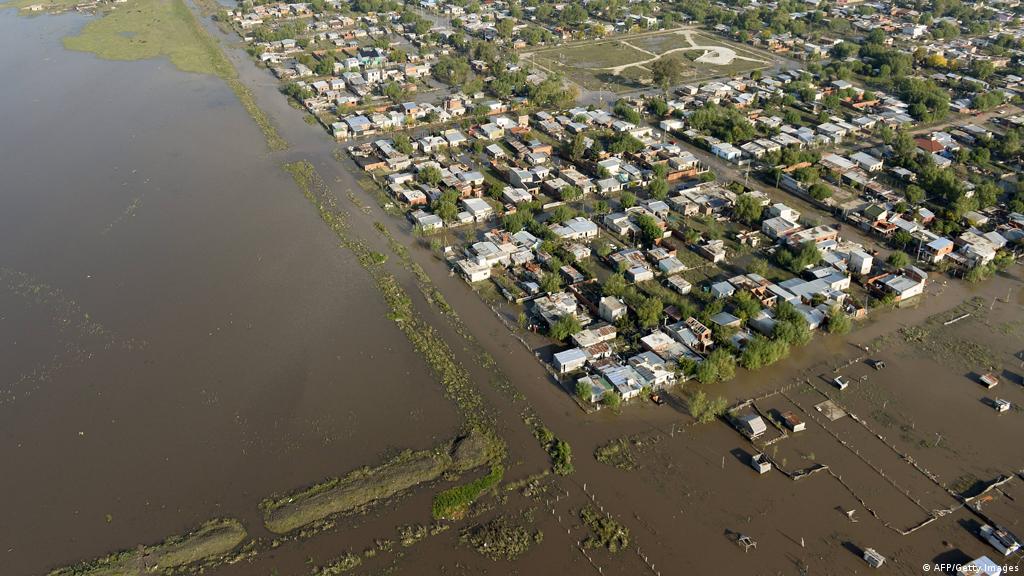 Foto de la inundación de La Plata.