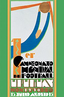 Logo de la copa mundial de futbol de 1930 en Uruguay