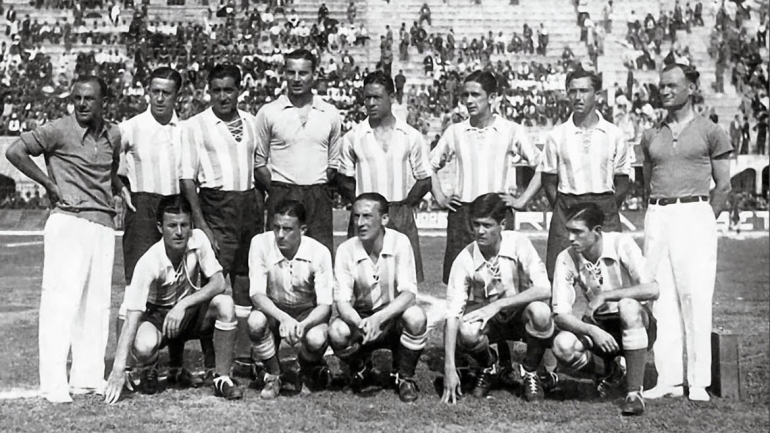 Equipo argentino en la final de 1930