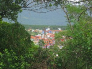 Pueblo de Brasil visto desde un morro