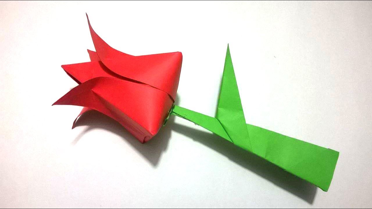 tulipán de origami