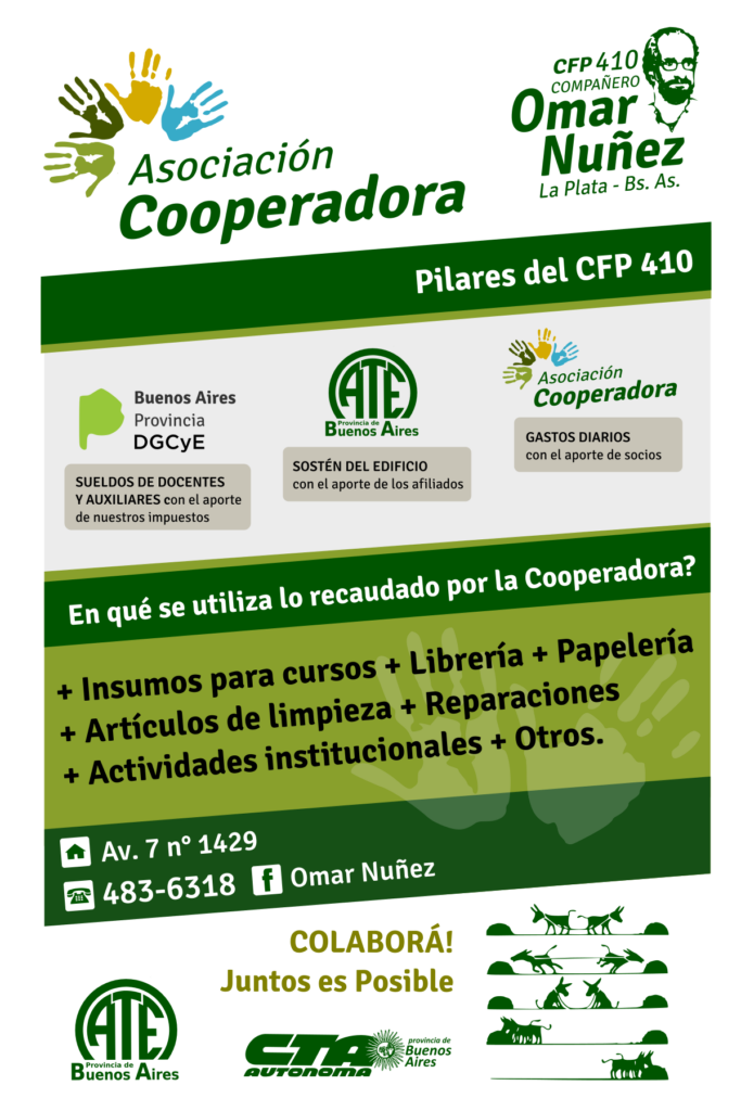 Funcionamiento de la Asociación Cooperadora del CFP 410