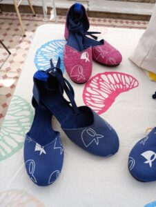 serigrafia sobre zapatos