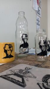 serigrafia sobre vidrio